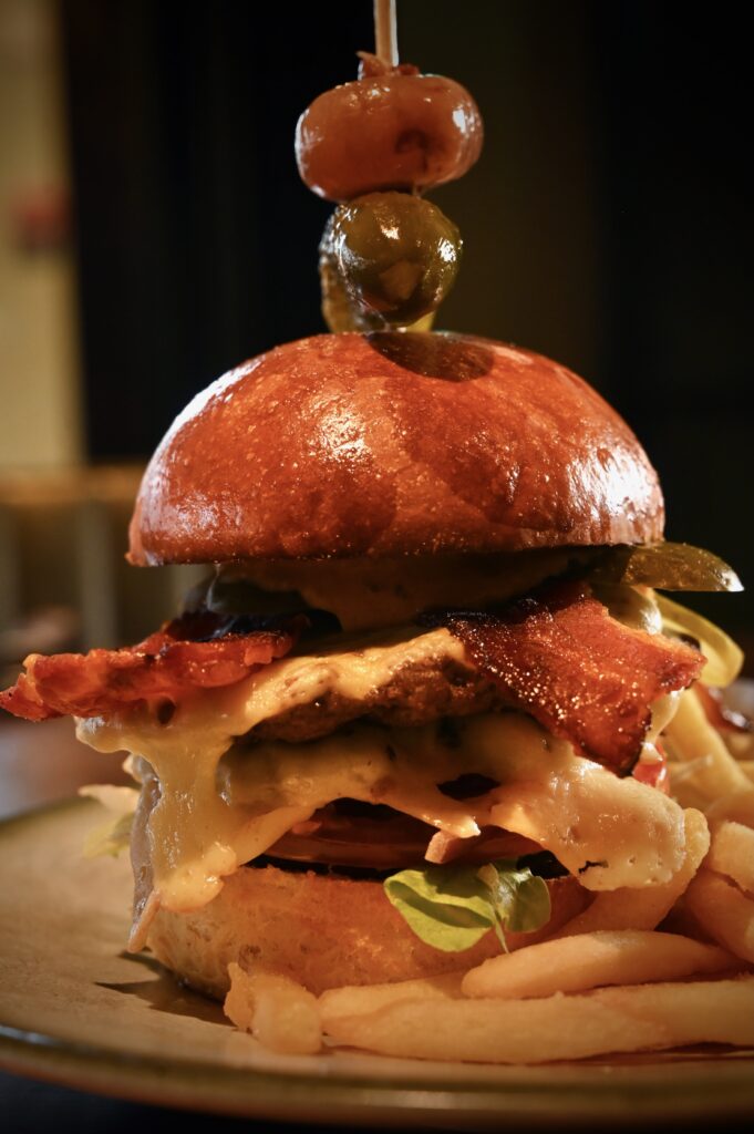 Burger & Beer night at The Bear Tattenhall, part of the new weekday dining in Cheshire offers.