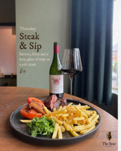 Steak and Sip - Celebrate with Weekday Treats at The Bear Tattenhall